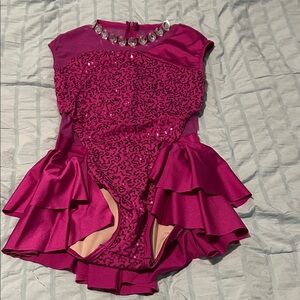 Weissman Fuchsia Dance Leotard with Pink Lining